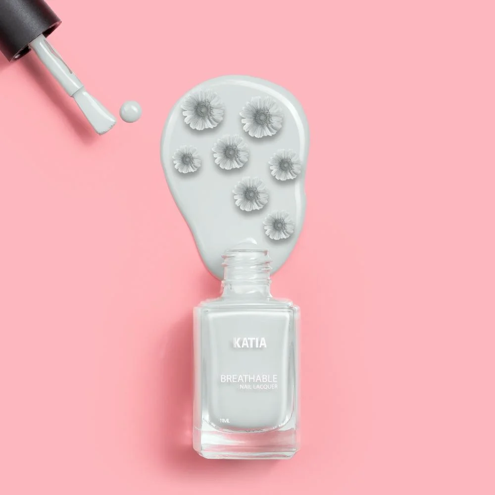 Katia Breathable Nail lacquer - LIGHT GRAY K57